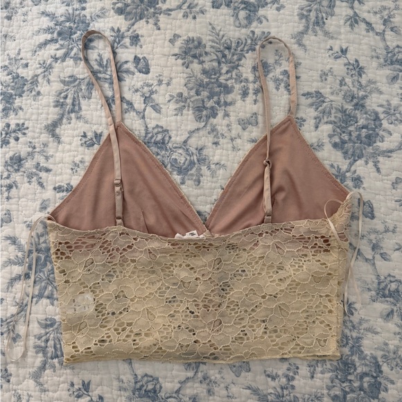 Cotton Candy LA Cropped Lace Tank Top Small - Picture 2 of 3